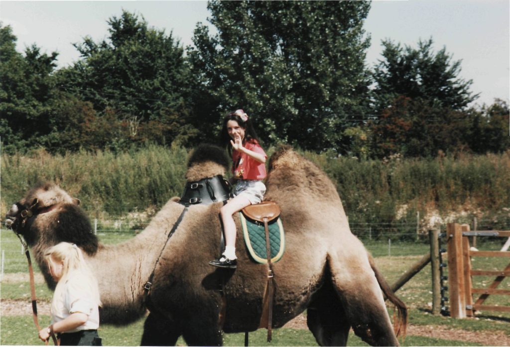 Amy on a Camel