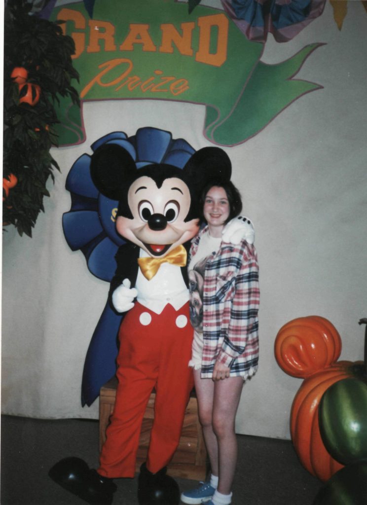Amy and Mickey Mouse