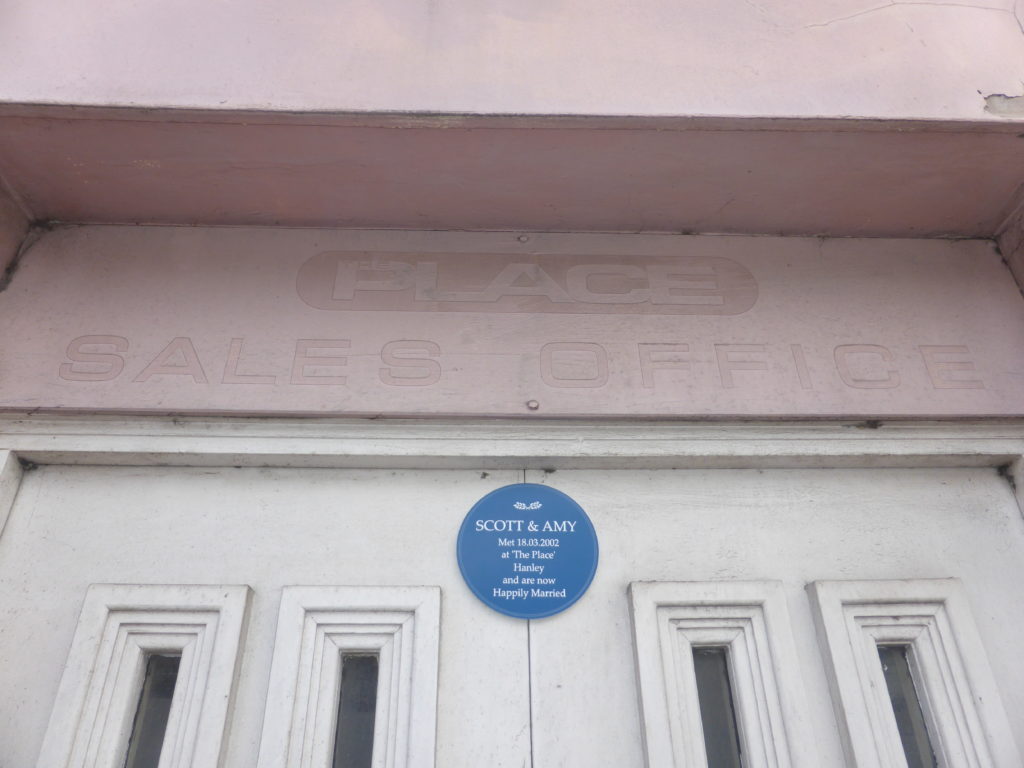 Blue Plaque on The Place Hanley