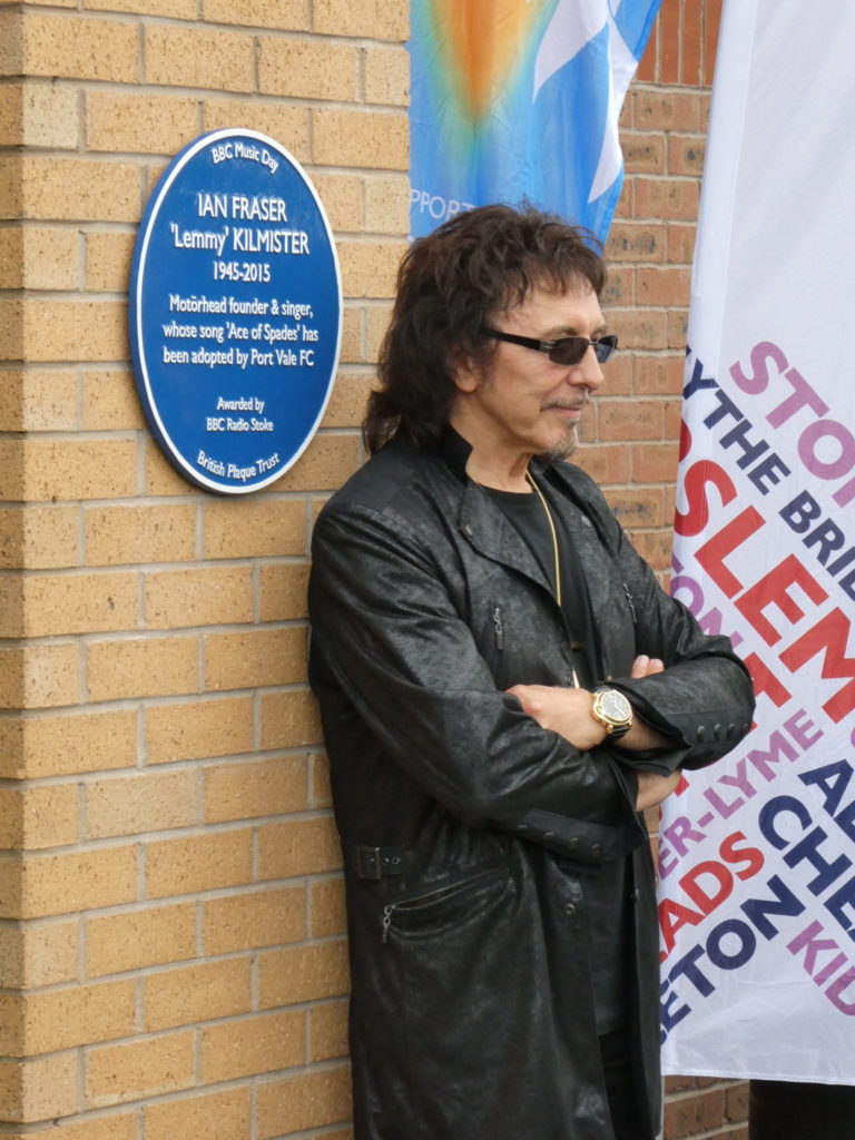 Lemmy Blue Plaque Unveiling Tony Iommi Vale Park