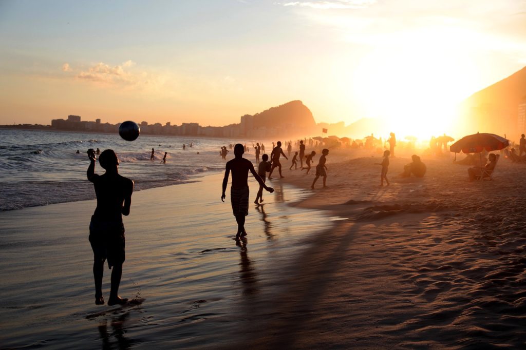 Best Beach Sunbathing Copacabana Beach Rio De Janeiro Brazil