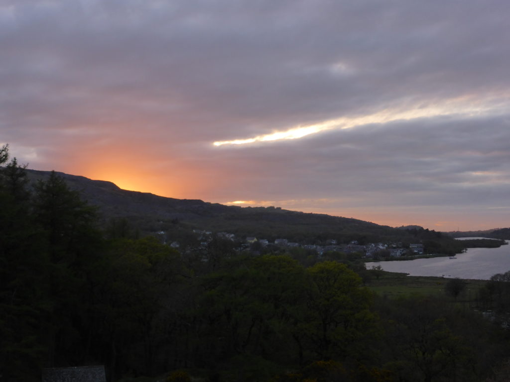 Dolbadarn Castle Llanberis Sunset