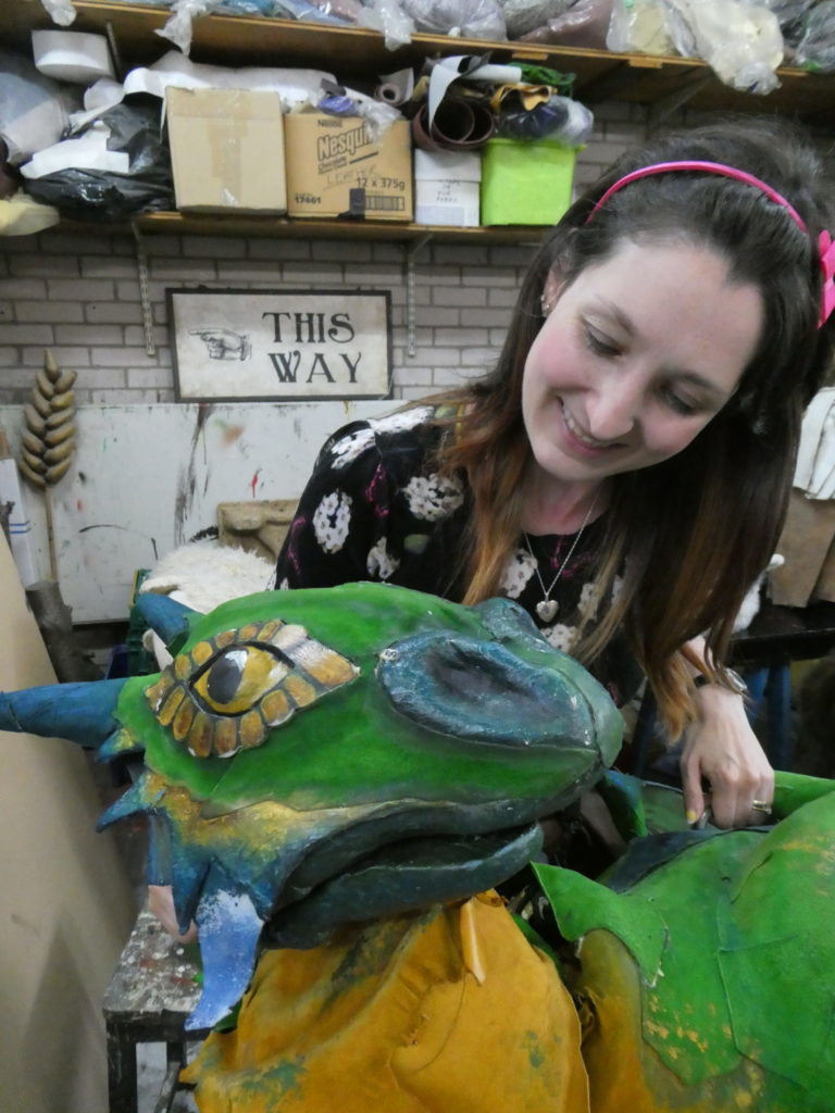 New Vic Theatre Newcastle-under-Lyme Open Day Workshop Puppet