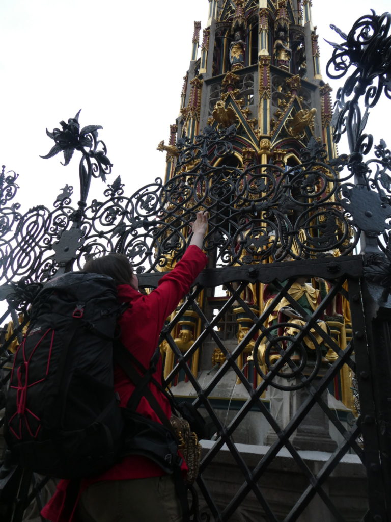 Touching the Ring at the Beautiful Fountain Nuremberg