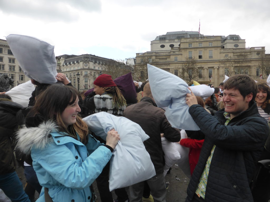 Romantic Central London International Pillow Fight Day