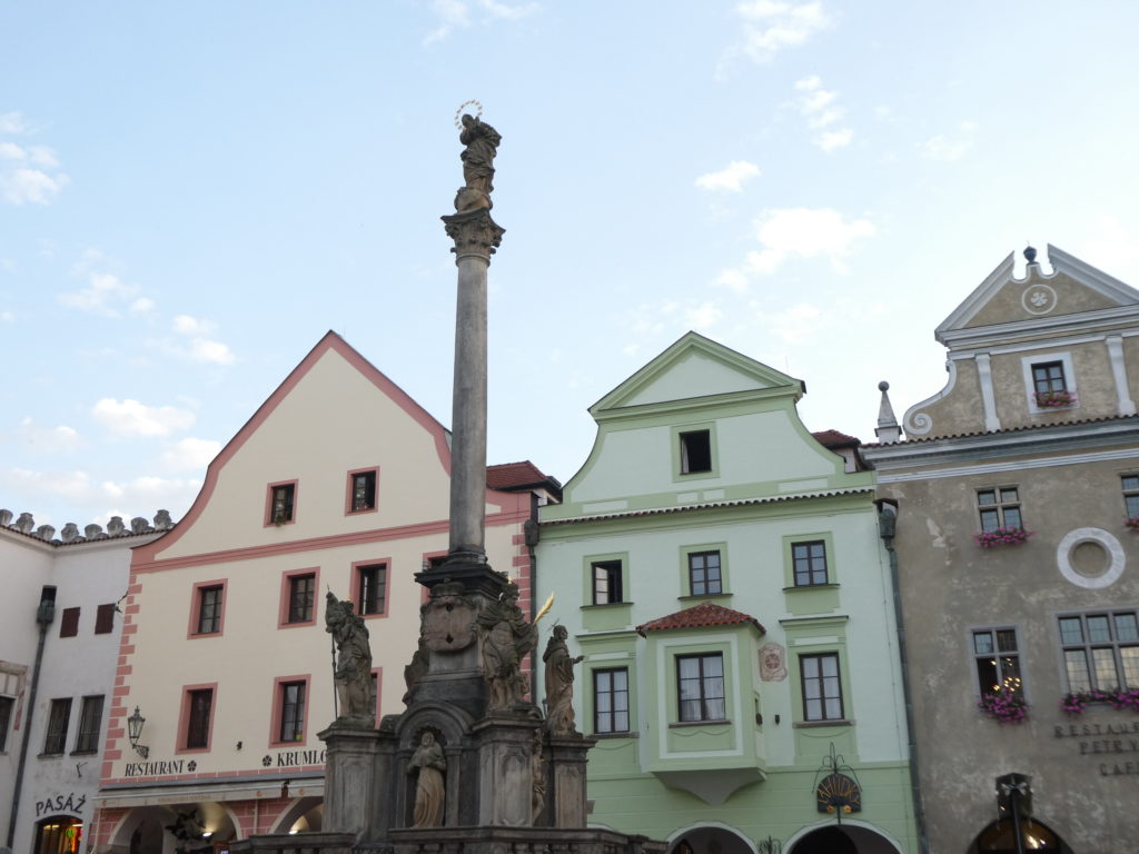 Cesky Krumlov Czech Republic - Plague Column
