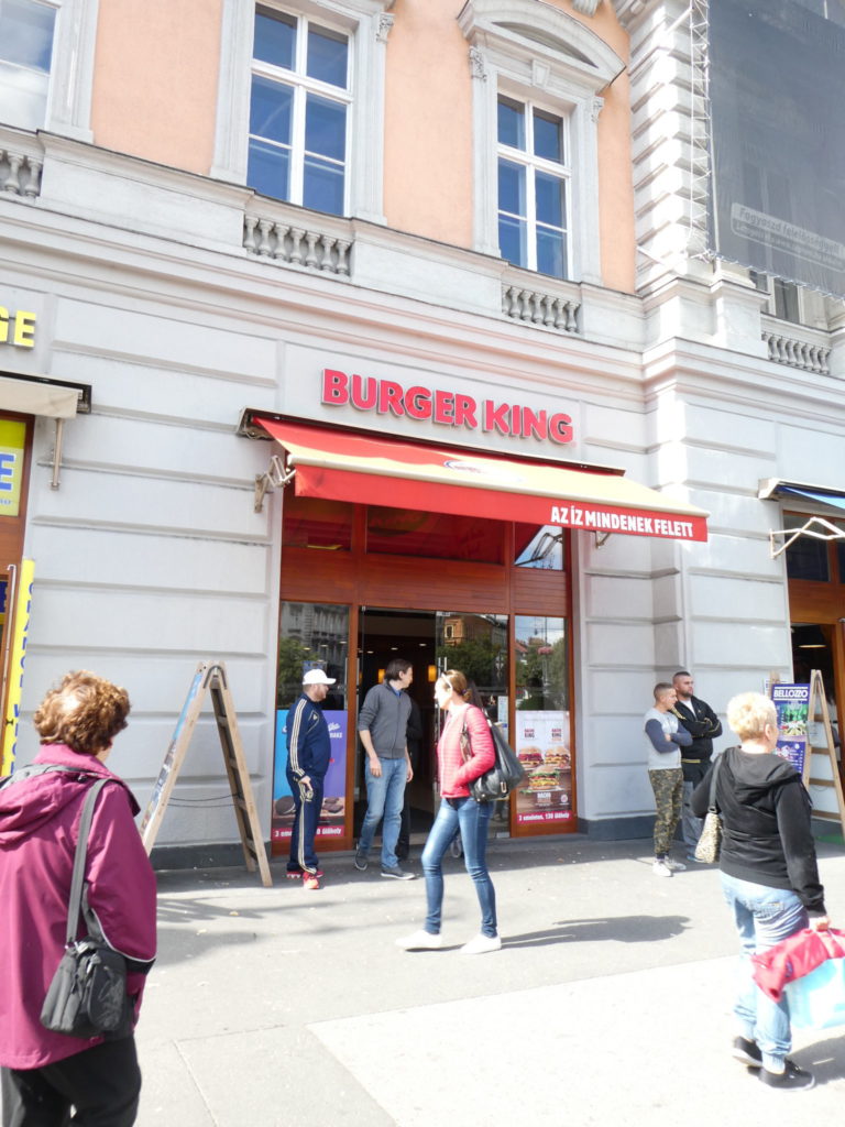 Andrassy Avenue Budapest World's Largest Burger King