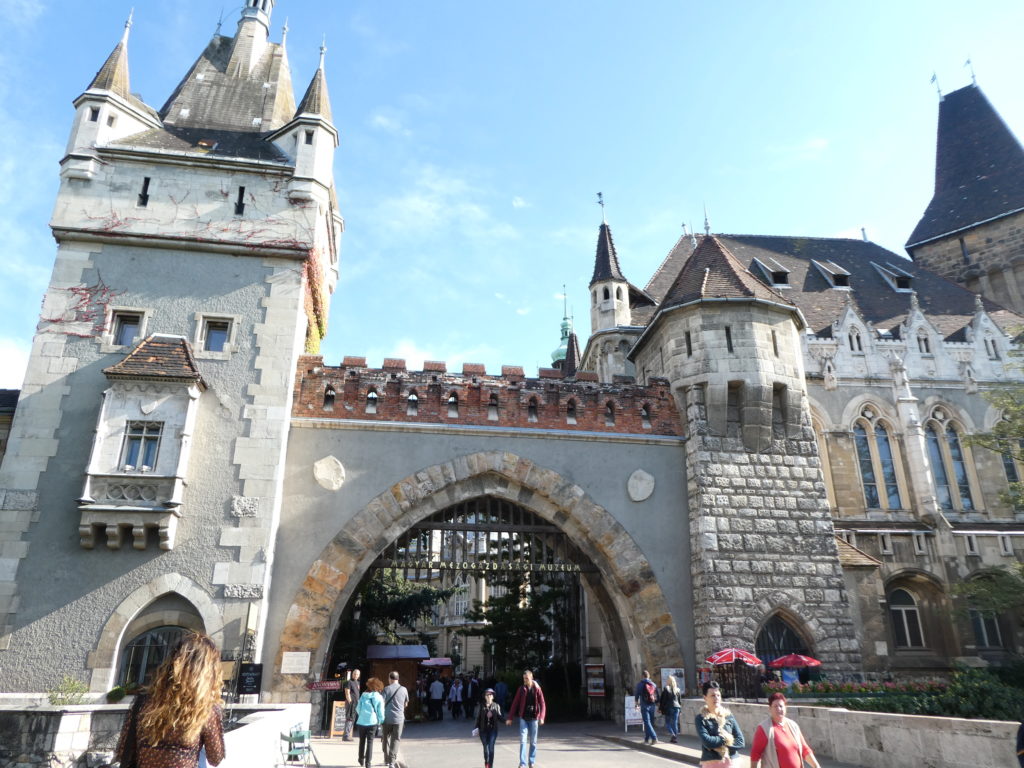 Andrassy Avenue Budapest City Park Vajdahunyad Castle