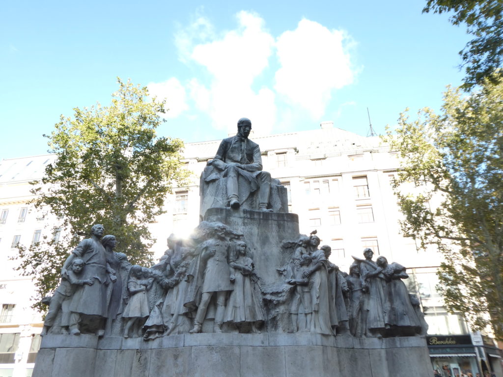 Vorosmarty Square Statue Budapest