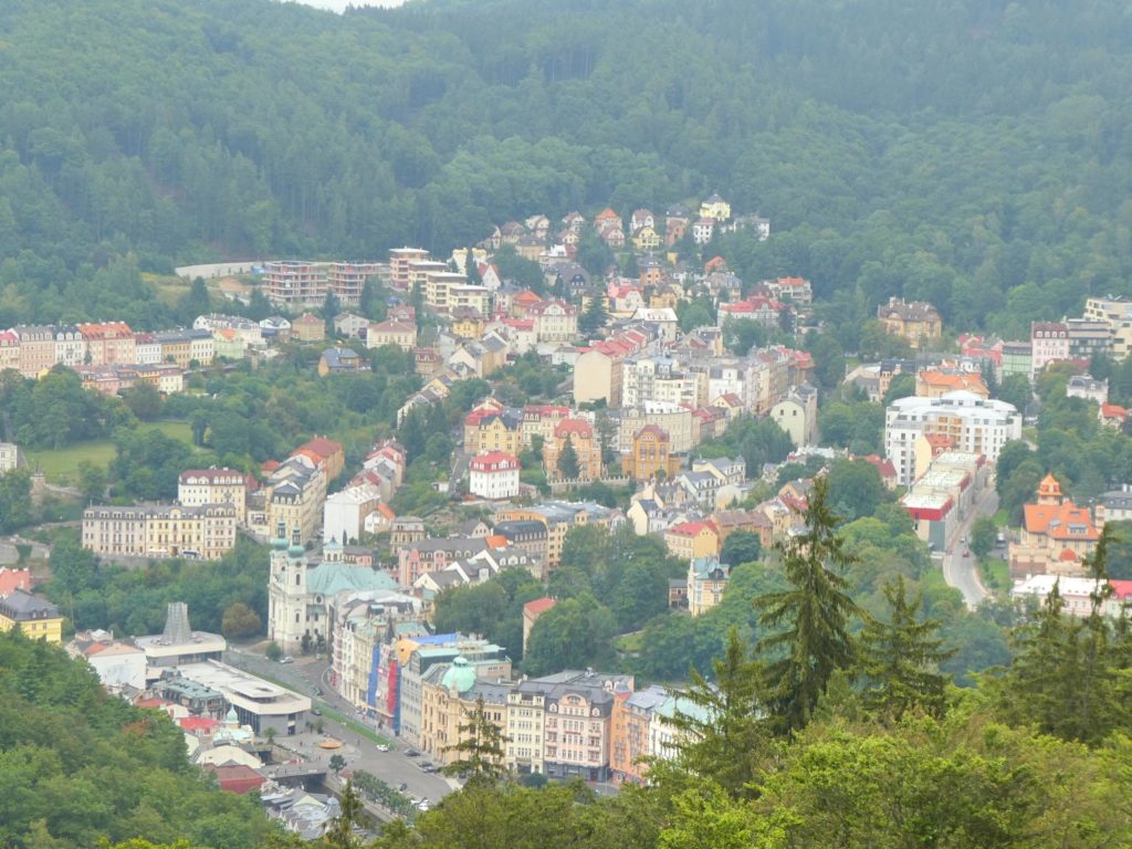 Karlovy Vary Czech Republic - View from Diana Lookout Tower