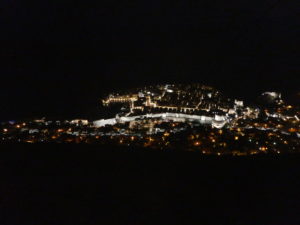 Dubrovnik Cable Car Croatia - View at night from Mt Srd