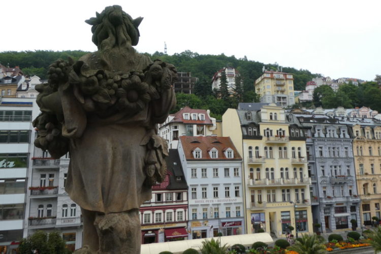 Karlovy Vary Czech Republic - View From Mill Colonnade