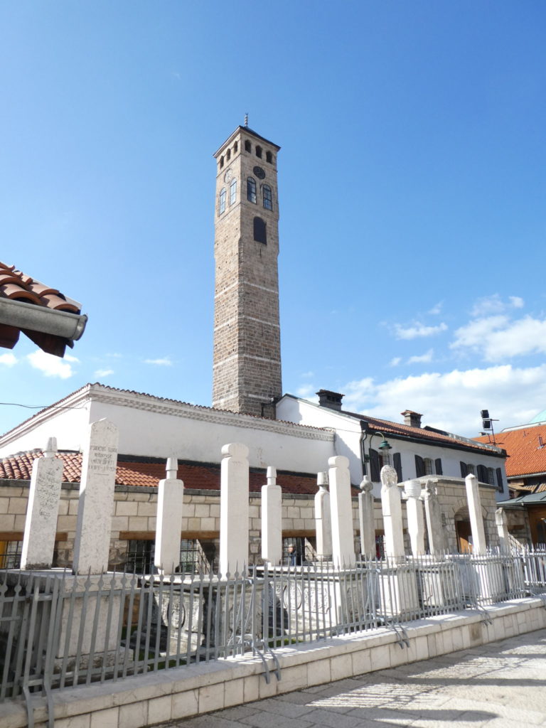 Clock Tower at Gazi Husrev-beg Mosque - Sarajevo, Bosnia and Herzegovina