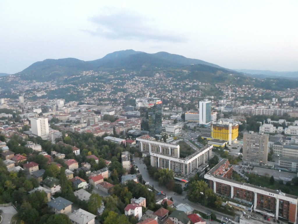 View from Avaz Twist Tower - Sarajevo, Bosnia and Herzegovina