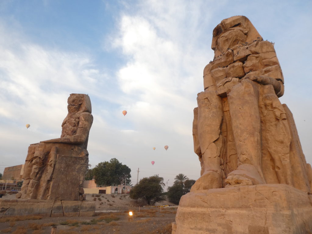 Is it safe to visit Egypt? Colossi of Memnon, Luxor, Egypt